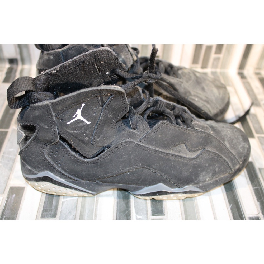 Nike Boys Air Jordan True Flight 343796-010 Black Basketball Shoes Size 2Y
